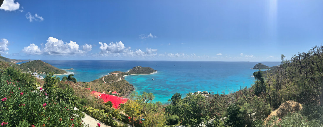 Beautiful landscape of the beaches in St. John